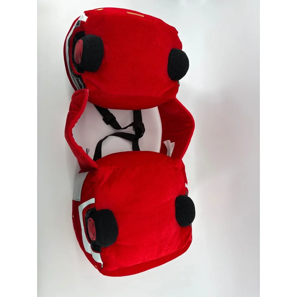 I Want To Be Kids One Size Red Fire Truck Plush Wrap Around Costume 3-7 Years